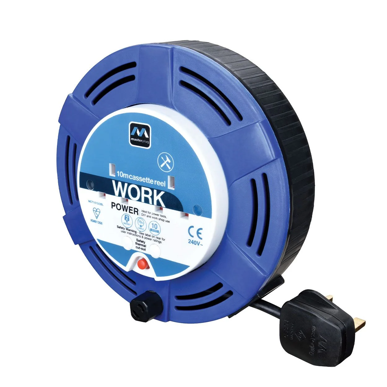 10 Mtr 10 AMP 2 Socket Cassette Reel - Image 2