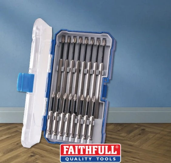 16 Piece Long Impact Bit Set in Case