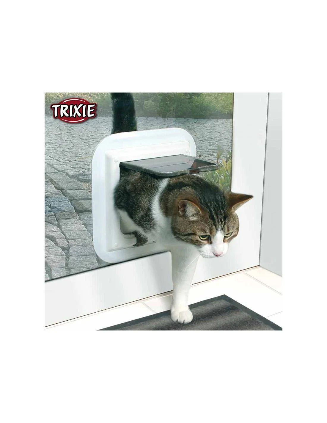 2 Way Cat Flap | 20x22cm | White - Image 4
