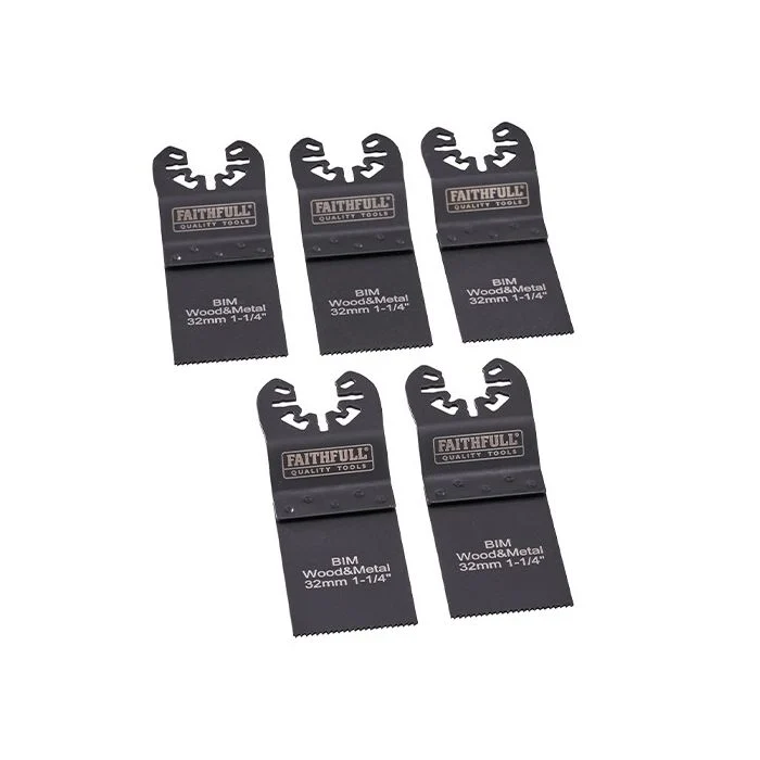 5 Piece 32mm Flush Cut Multi Tool Blades