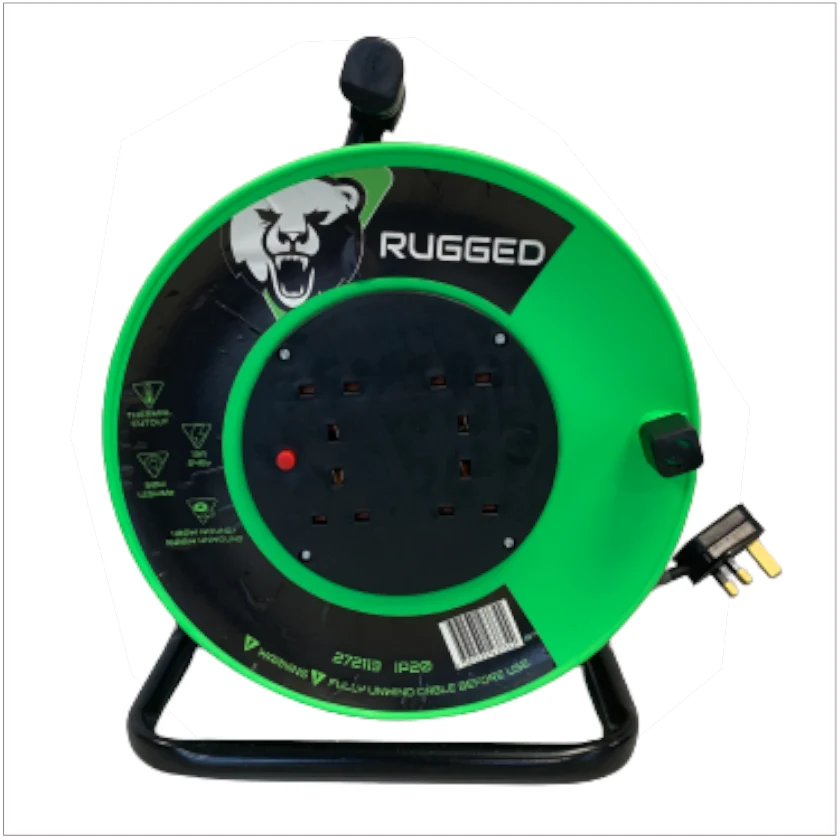 50 Mtr 13A 4 Socket 1.25mm Cable Reel