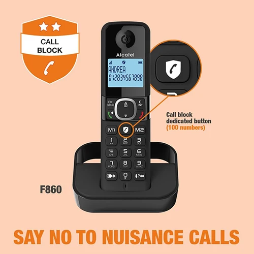 Alcatel F860 Cordless Phone with Call Block | ATL1423518 - Image 4