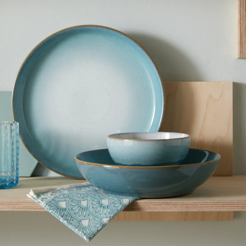 Denby Azure Haze Coupe Dinner Plate - Image 2