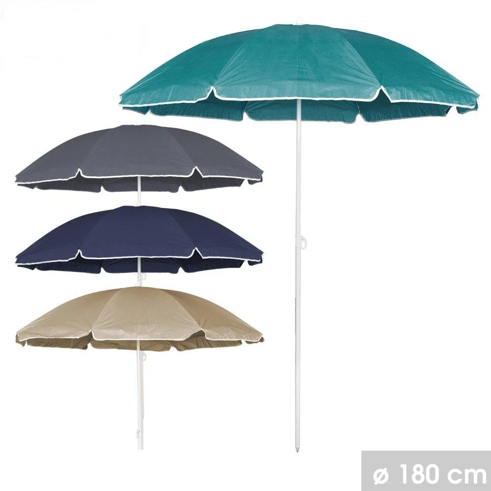 Beach Parasol – 180cm Assorted Colours