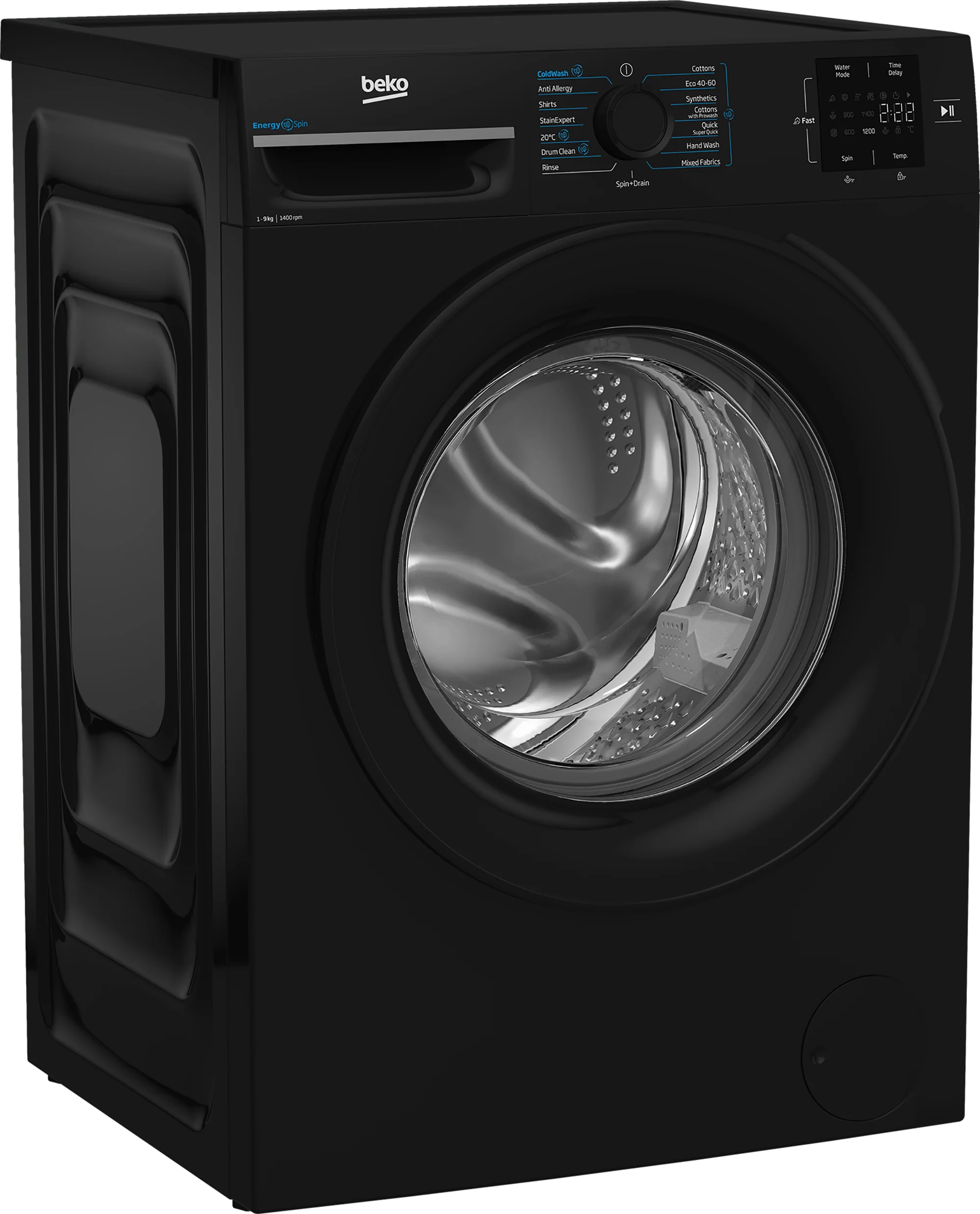 Beko 9kg 1400 Spin Washing Machine | Black - Image 2