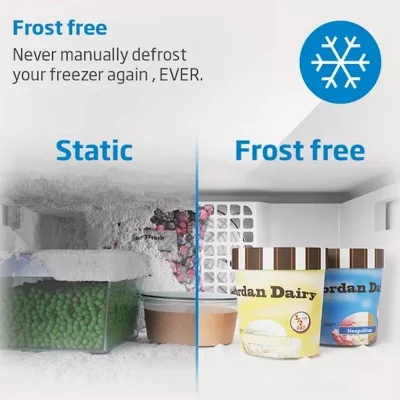 Beko Fridge Freezer 55cm Frost Free White (E Energy ) LED Lighting - Image 3