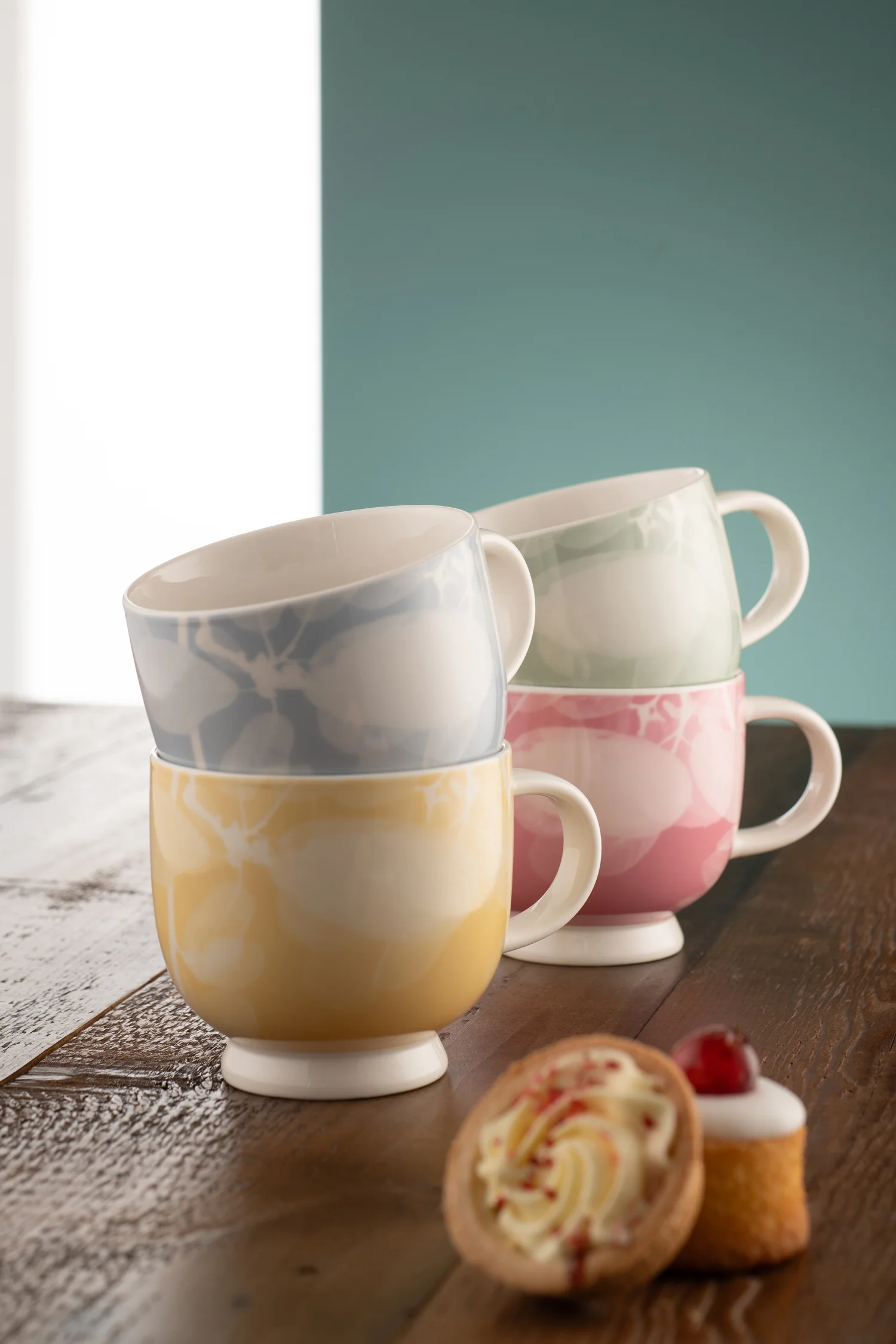 Belleek Living Laurel Footed Mug Set of 4 - Image 2