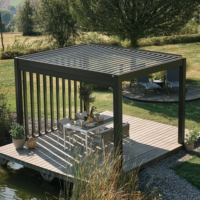 Biohort Pergola Metallic Quartz Grey Frame - Image 11