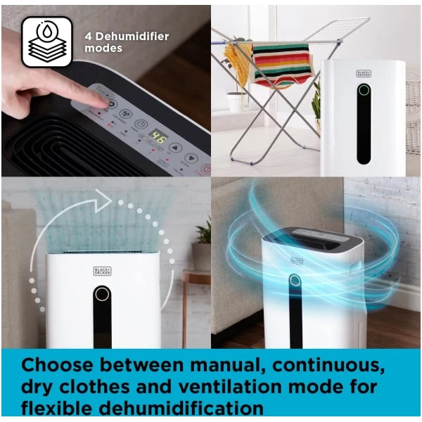 Black & Decker H6000 20L Dehumidifier | BXEH60004GB - Image 5