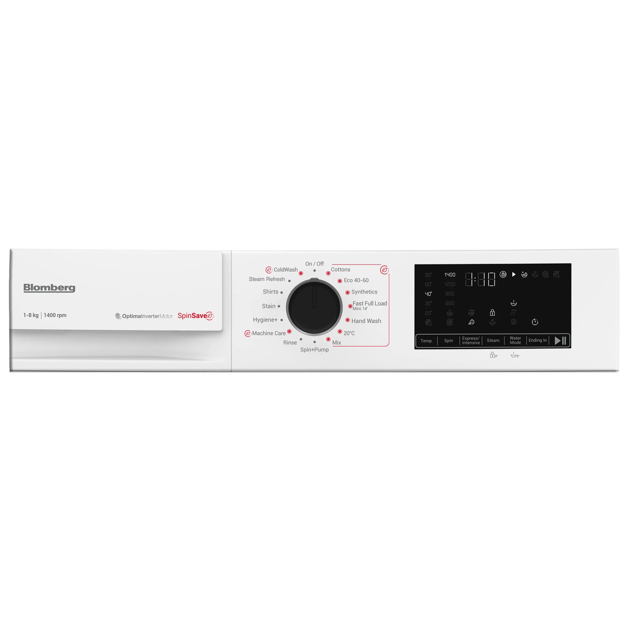 Blomberg 8kg 1400rpm Washing Machine with SpinSave White | LWA18461W - Image 7