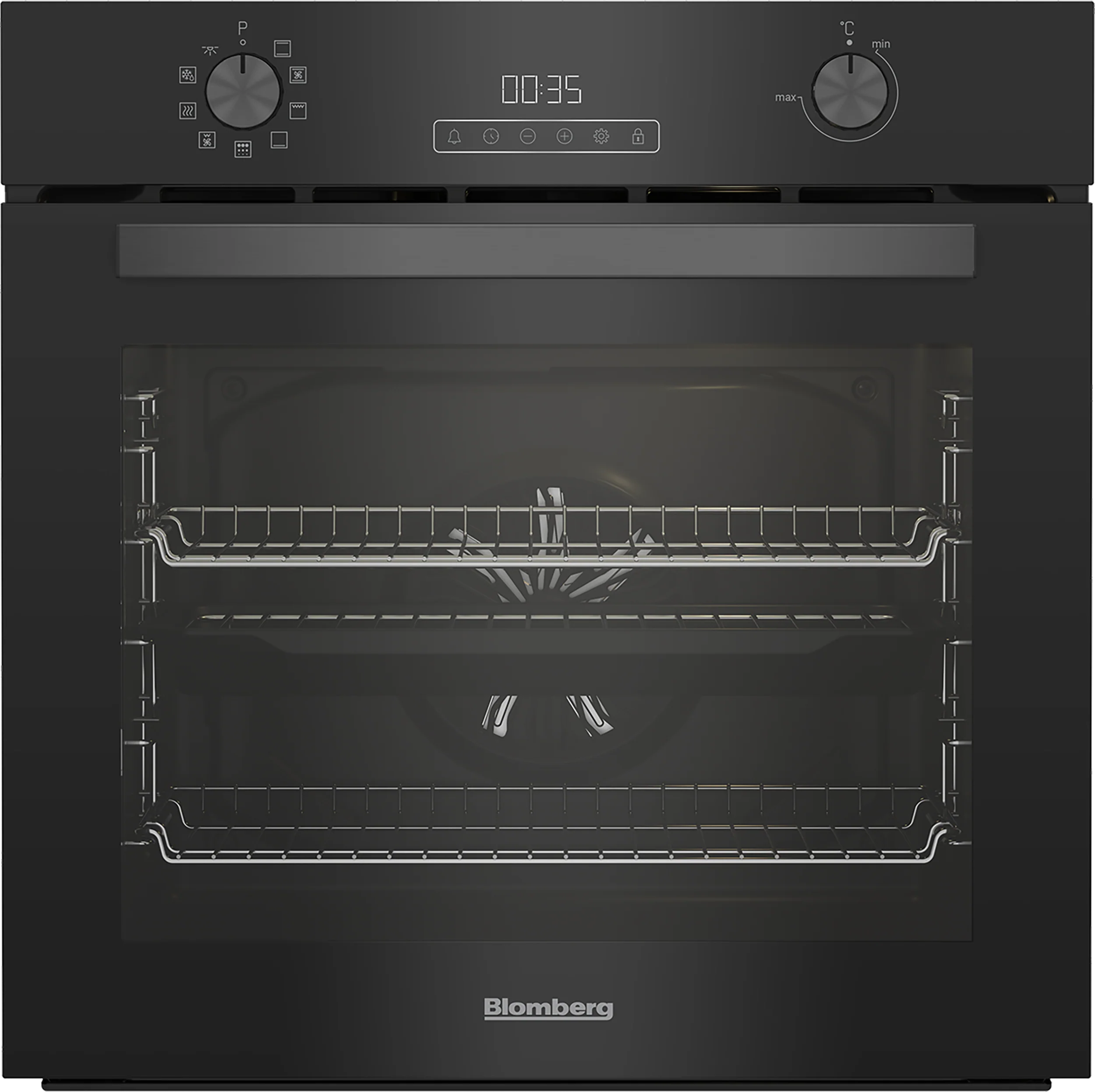 Blomberg Single Fan Oven Pyro & Aerochief with LED Programme | 72 Litres