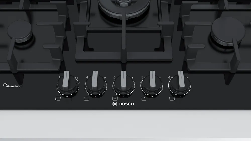 Bosch PPQ7A6B90 Flame Select Gas on Glass Hob 75cm - Image 2