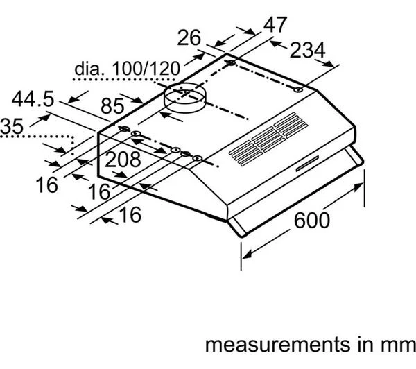BOSCH Series 2 DUL63CC50B Canopy Cooker Hood - Stainless Steel - Image 3