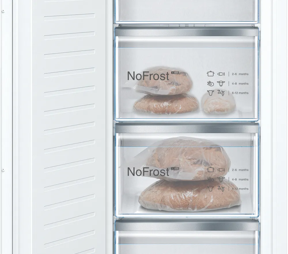 Bosch Series 4 Integrated Larder Freezer with No Frost 177.2 x 55.8 cm | GIN81VEE0G - Image 3