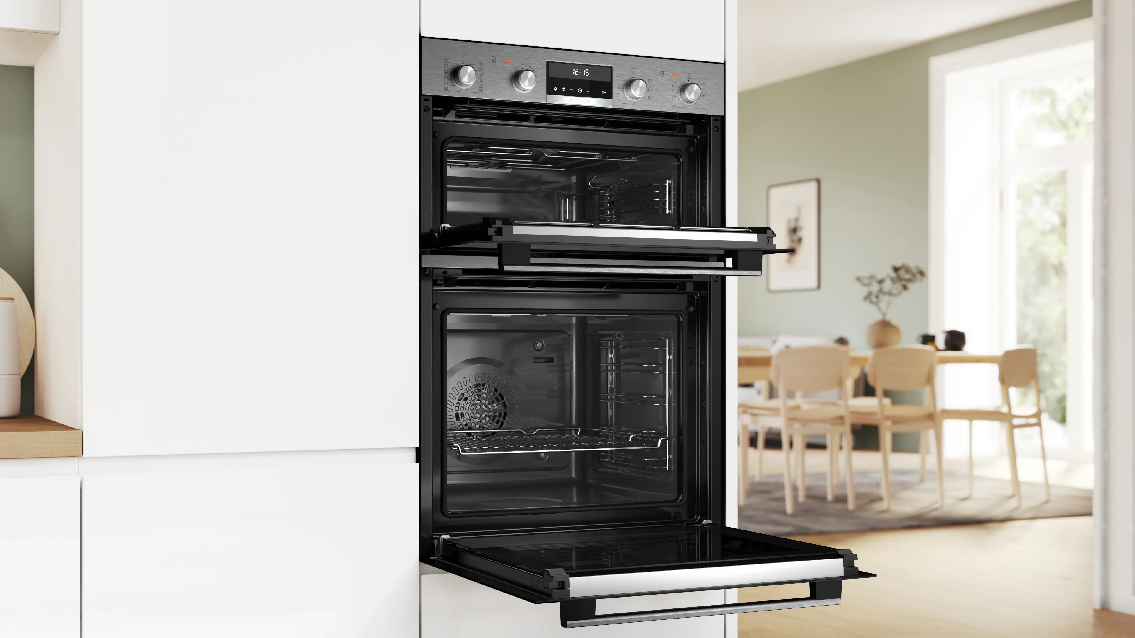 Bosch Series 6 Built-In Pyrolytic Double Oven MBA578BS7B - Image 5