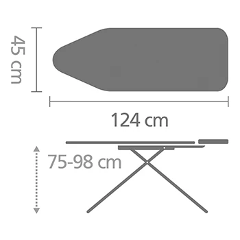 Brabantia Ironing Board C 124X45cm Morning Breeze - Image 4