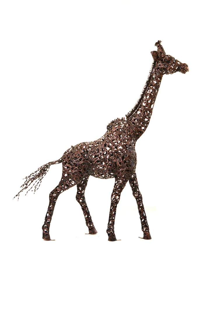 Bronze Giraffe Sculpture - Image 3