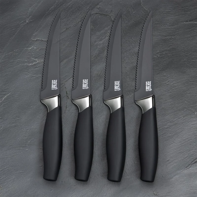 Brooklyn 4 Piece Steak Knife Set - Chrome - Image 4
