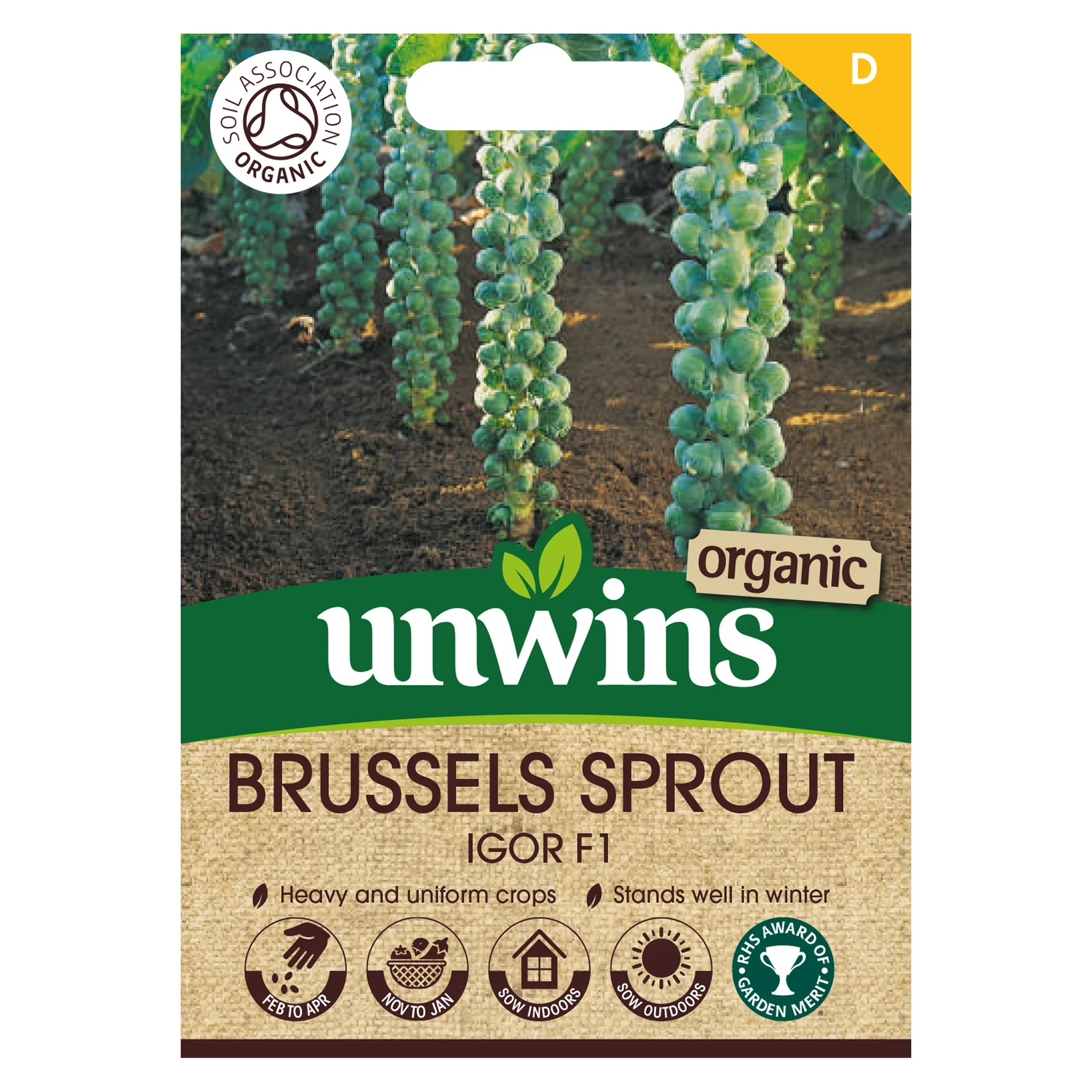 Brussels Sprout Igor F1 (Organic)