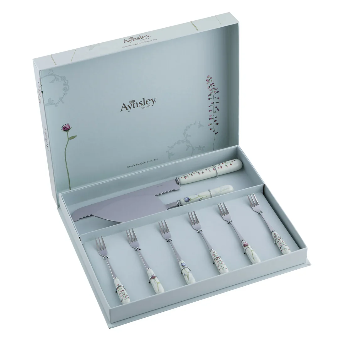Camille Pale Jade Pastry Set