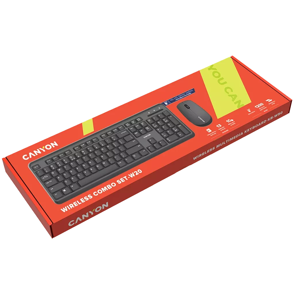 Canyon Wireless combo set Velvet tread – keyboard and mouse SET-W20 - Image 3