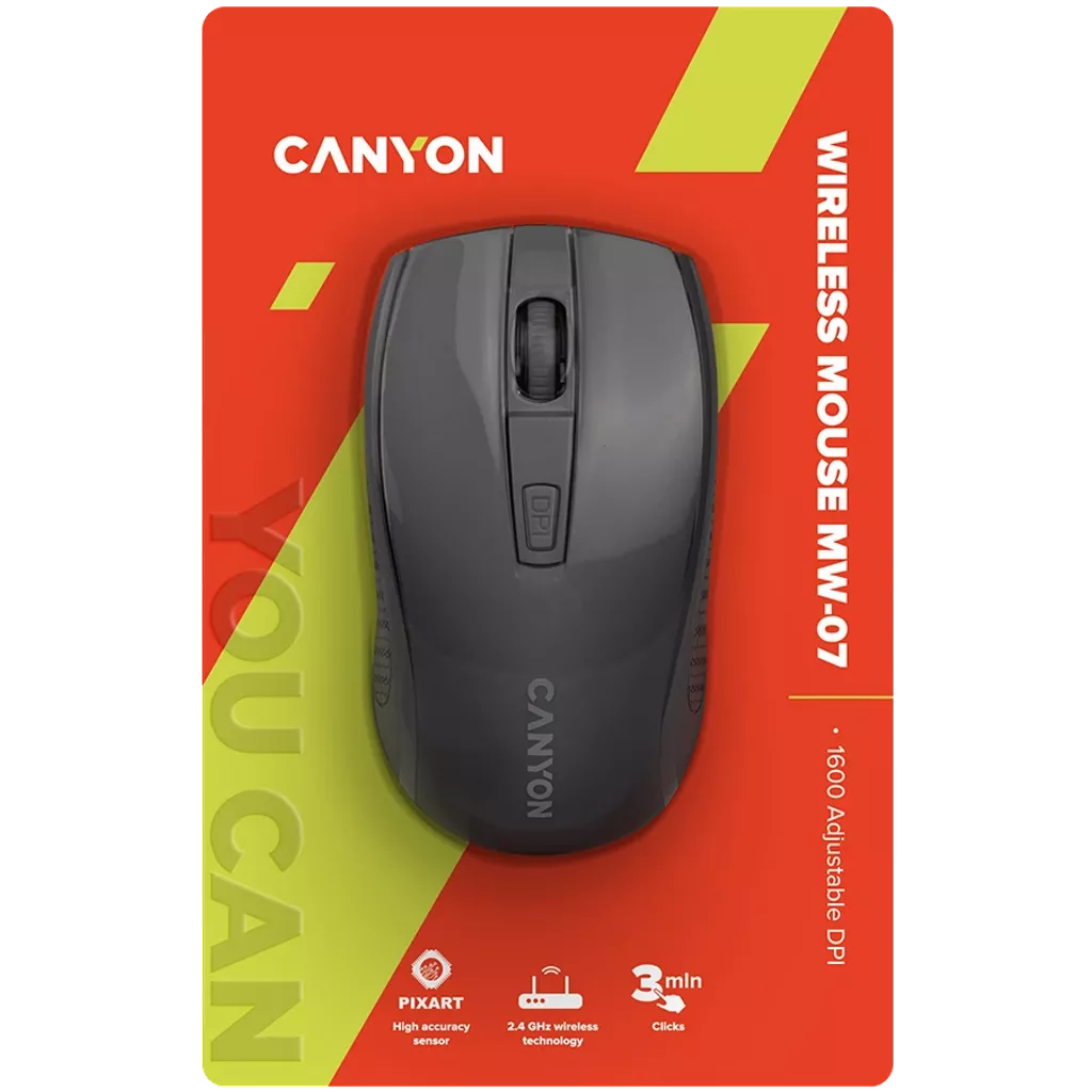 Canyon Wireless mouse MW-7 Blk - Image 5