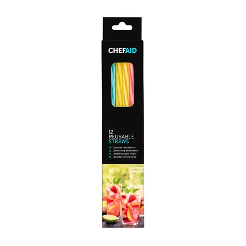 Chef Aid Reusable Straws