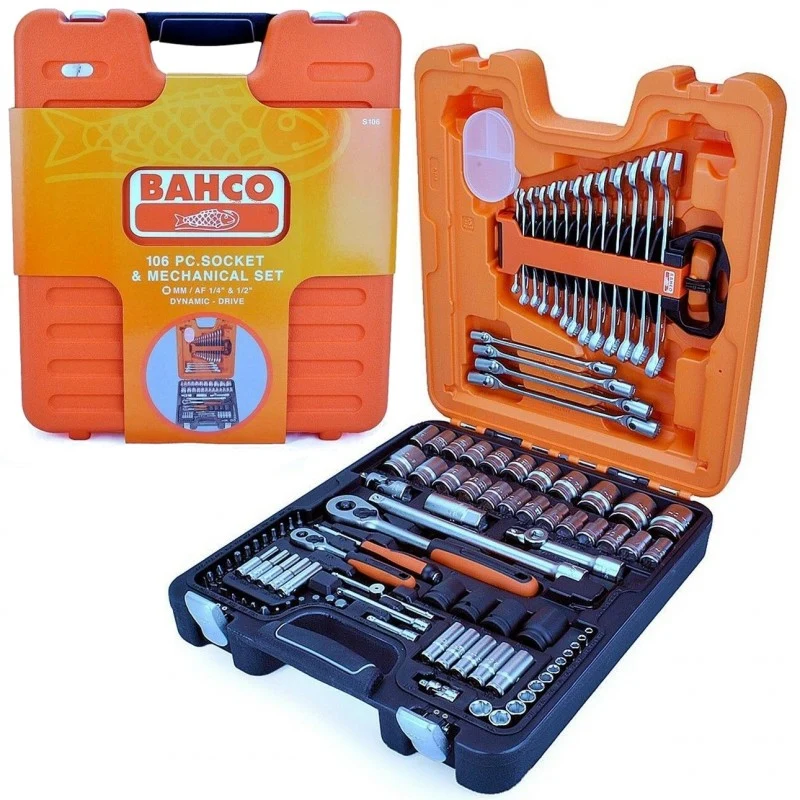 BACHO Socket & Spanner Set of 106 Metric 1/4
