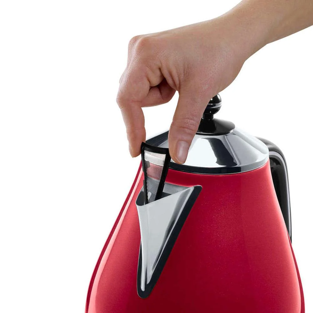 Delonghi 1.7 L Red Kettle | KBOM3001.R - Image 2