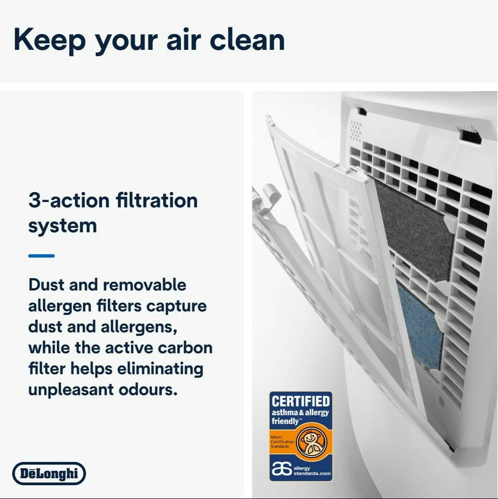 DeLonghi Tasciugo AriaDry 16L Multi Dehumidifier | DEXD216RF | White - Image 4
