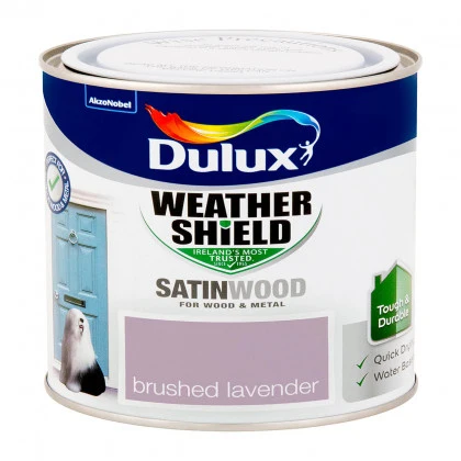Dulux Weathershield Satinwood Brush Lavender 750ml
