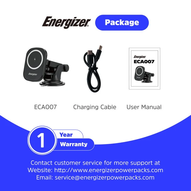 Energizer 15W Magnetic Qi Car Charger MagSafe - Image 2