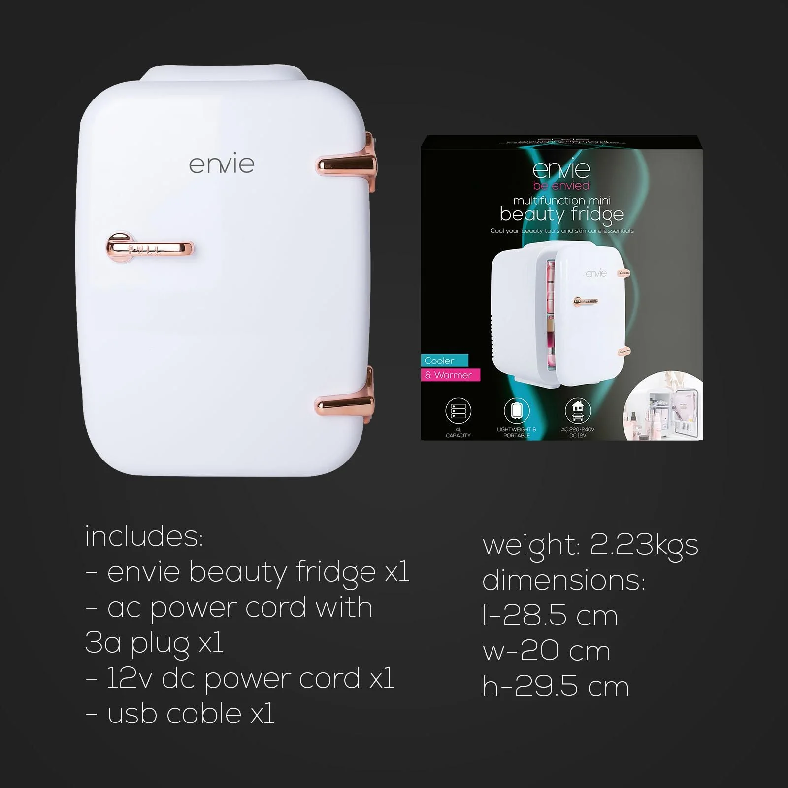 Envie Multifunction Mini Beauty Fridge - Image 5