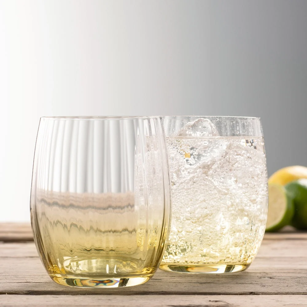 Galway Crystal Erne Tumbler Set of 2 in Amber - Image 2