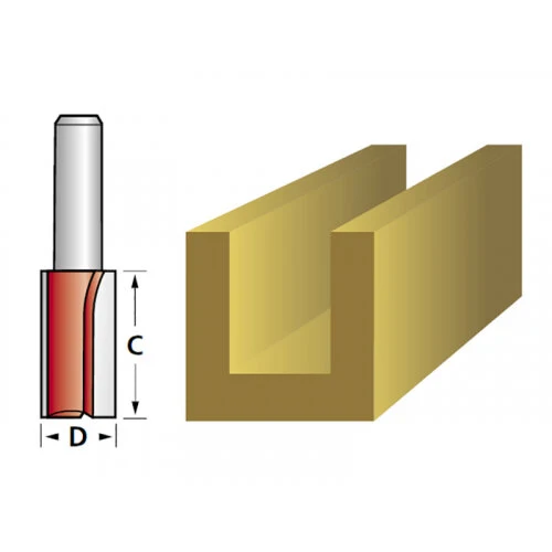 Faithfull Router Bit TCT Two Flute 10.0mm x 35mm 1/2in Shank - Image 5