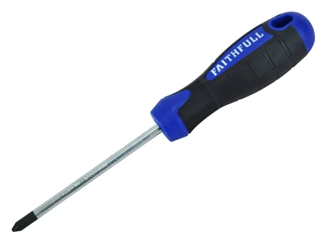 Faithfull Soft Grip S/Driver 2ph x 100mm | FAISDPH2