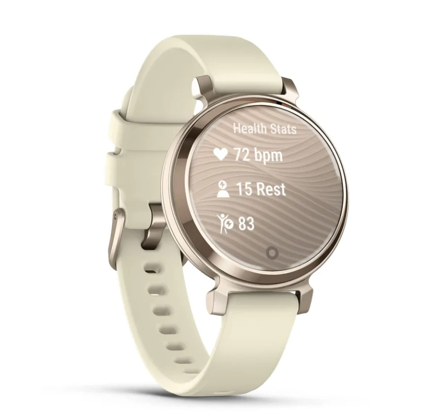 Garmin Lily 2 Cream Gold with Coconut Silicone Band 010-02839-70 - Image 3