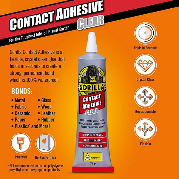 Gorilla Contact Adhesive 75G - Image 3