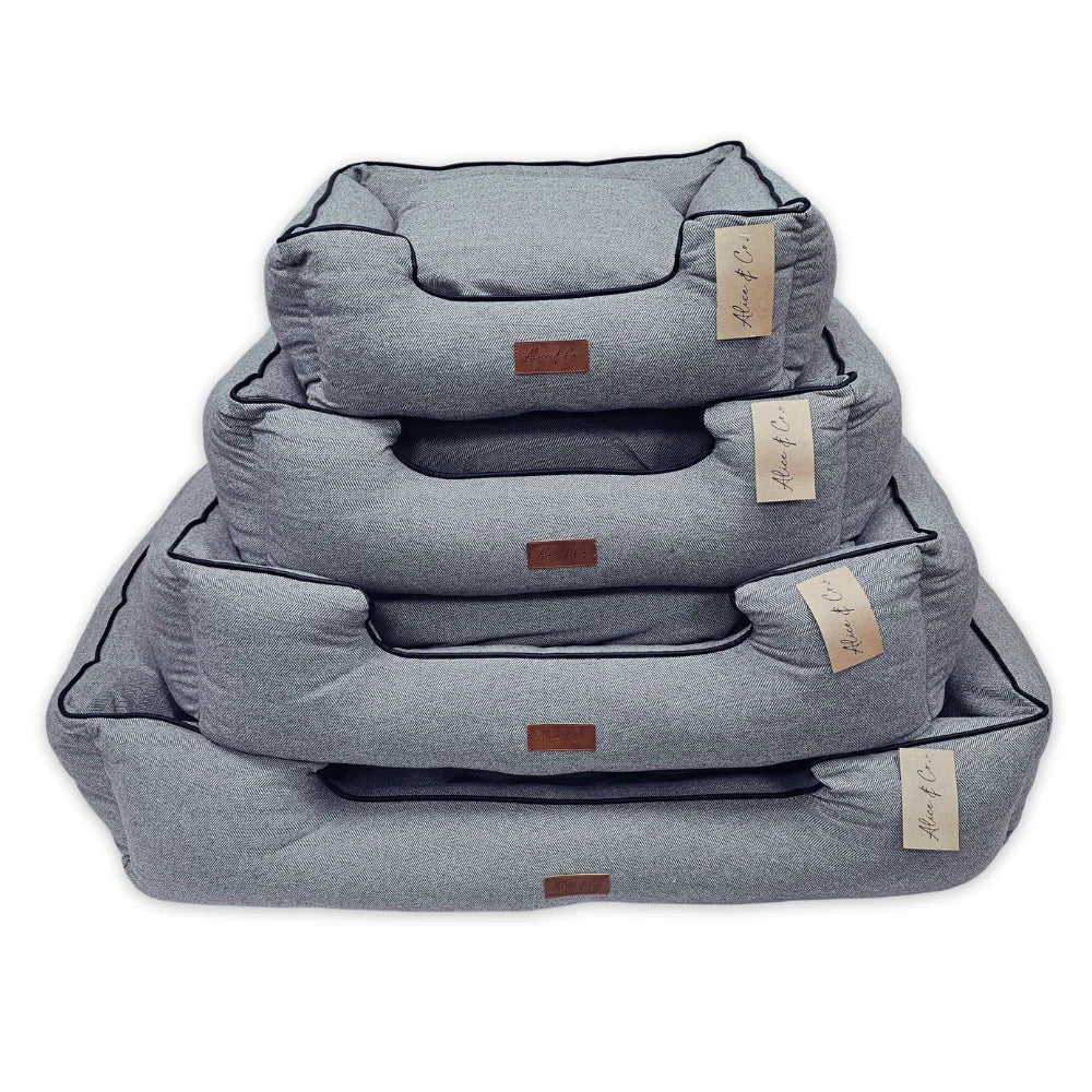 Grey Pet Bed - Dog & Cat Bed