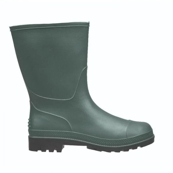 Half Wellingtons - Rubber Green