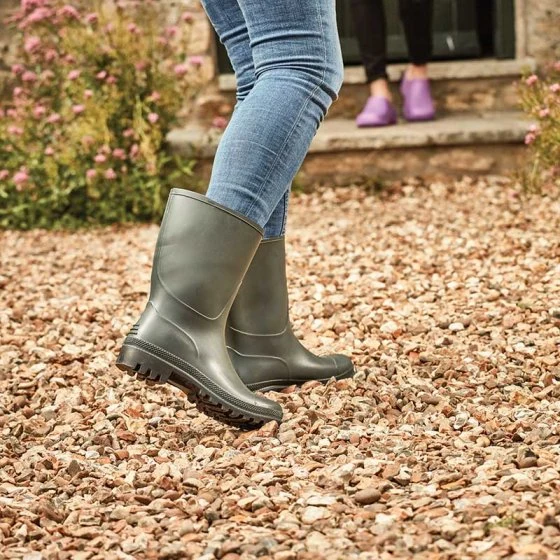 Half Wellingtons - Rubber Green - Image 2