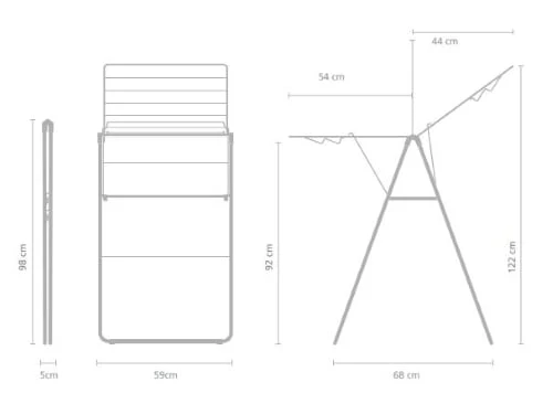 Hangon Drying Rack 15Mt White-Brabantia airer - Image 3