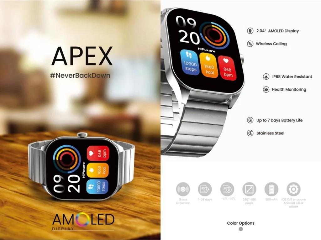 Hi Future apex Smart Watch Black - Image 2