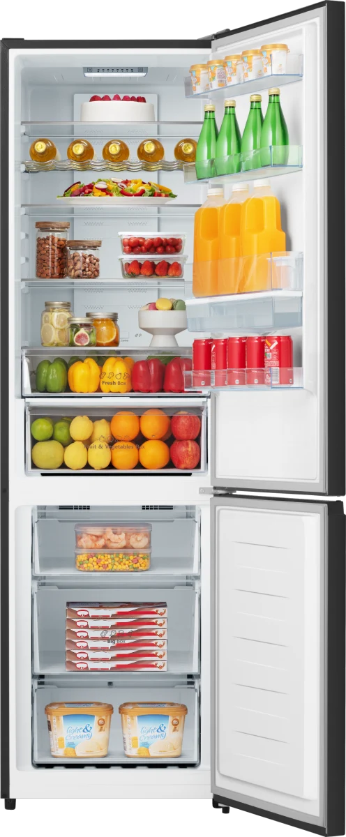 Hisense 59.5cm x 200.4cm Freestanding No Frost Fridge Freezer Water Dispenser 336L Black | RB435N4WFE - Image 2