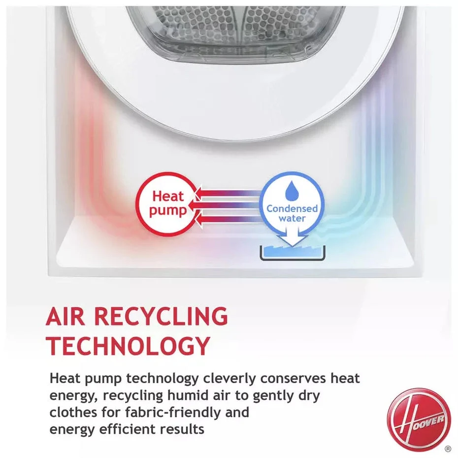 Hoover 8kg Heat Pump Dryer | HLEH8A2DE-80 - Image 5