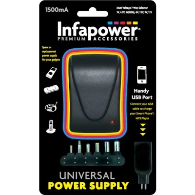 Infapower 1500Mah Multi Voltage Adaptor