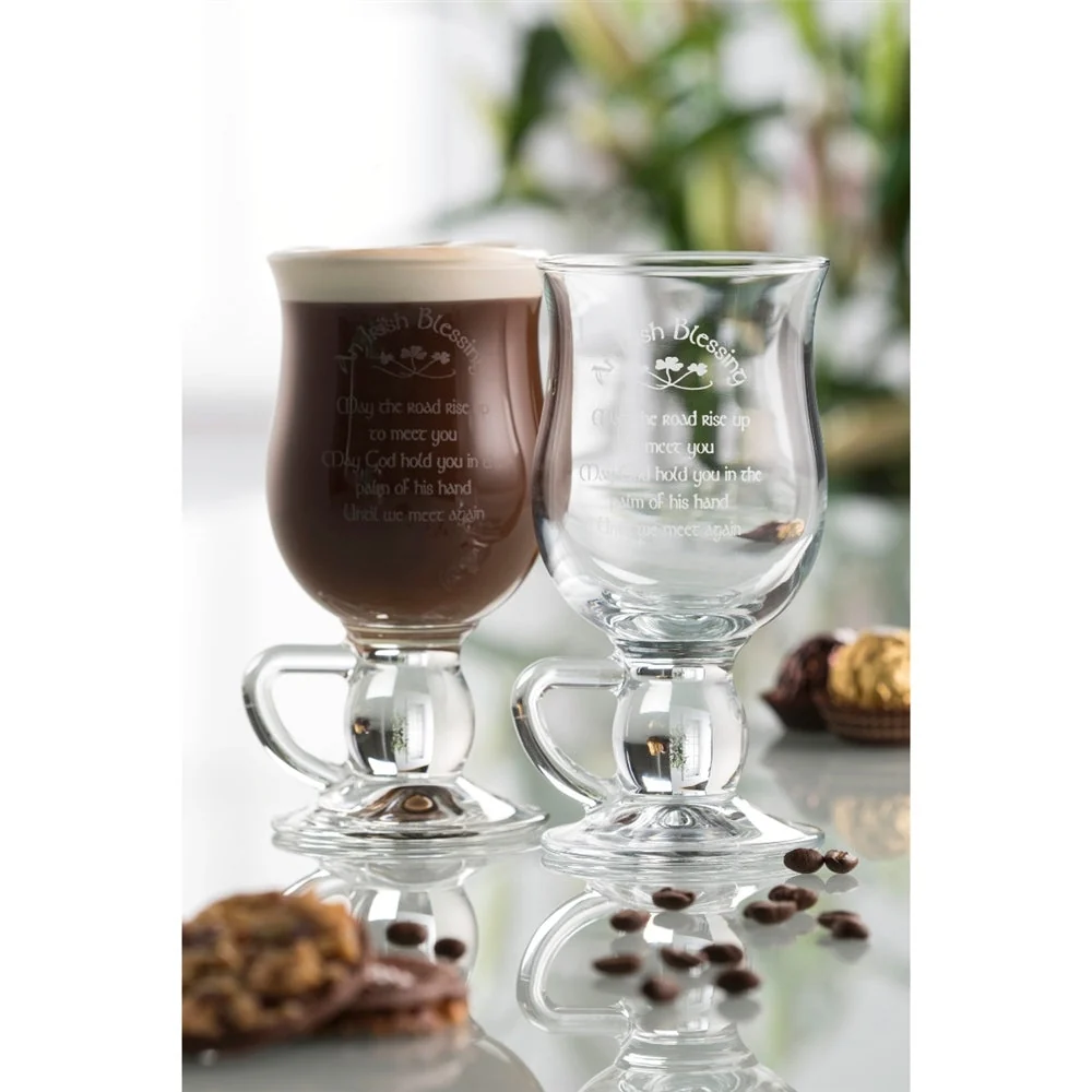 Galway Crystal Irish Blessing Latte Pair - Image 2