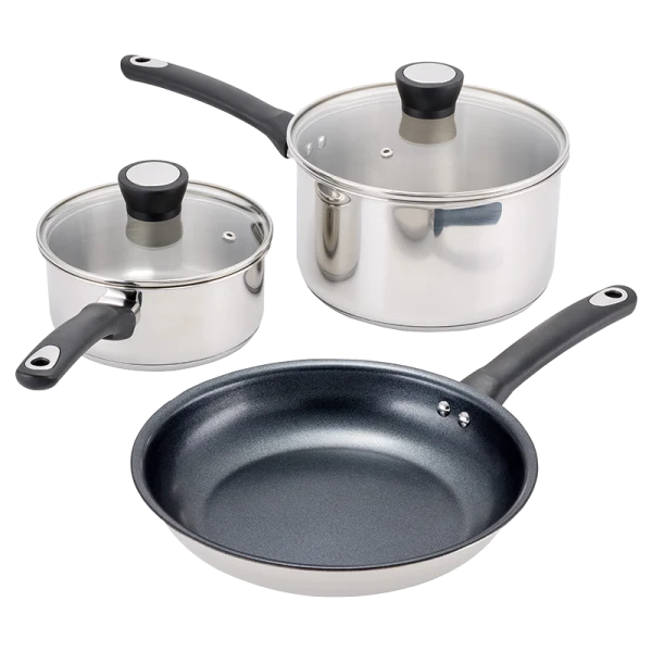 Judge Essential Cookware, 3 Piece Cookware Set, Non Stick
