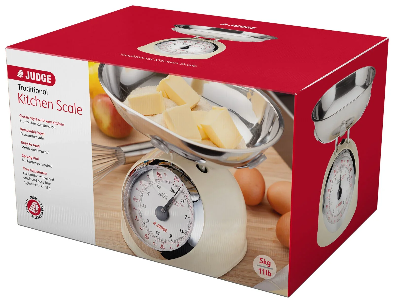 Judge Kitchen 5kg Kitchen Scale Cream - Image 3