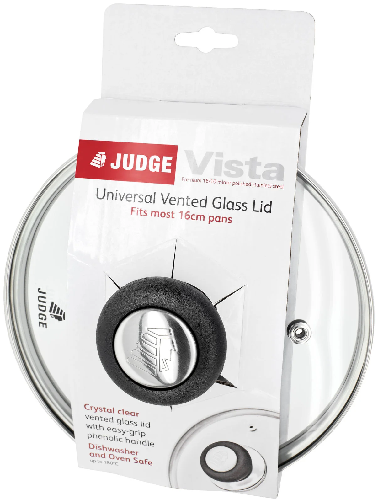 Judge Vista, 18cm Glass Lid